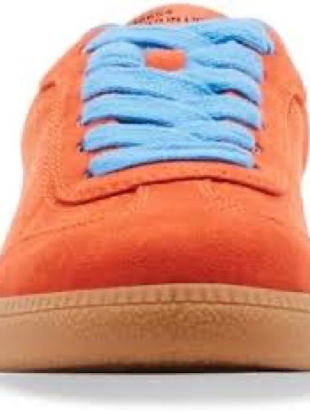 Steve Madden Kids Orange Sneakers with Light Blue Laces